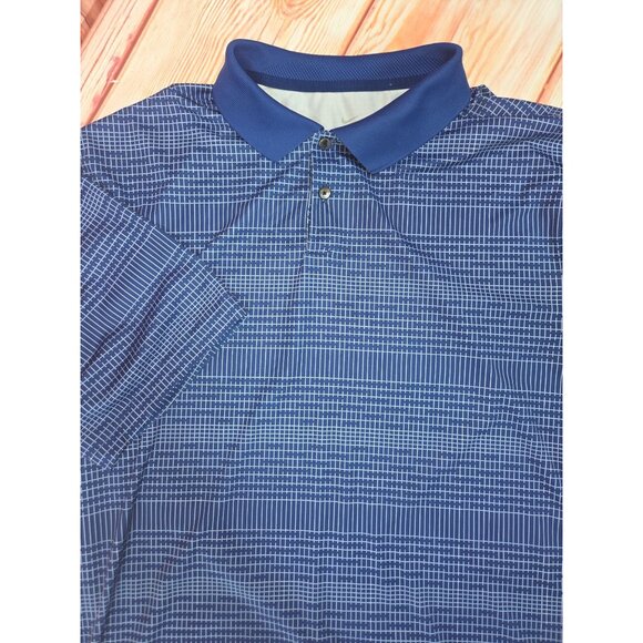 Nike Dri-Fit Mens Blue Polo Shirt Large - Picture 4 of 7